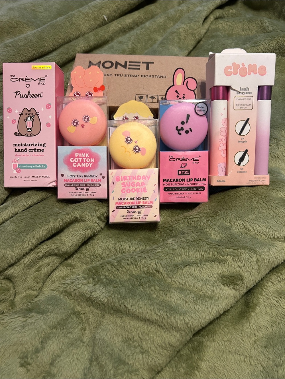 The Cream Shop 3 Lip Balms Mascara and Hand Moisturizer